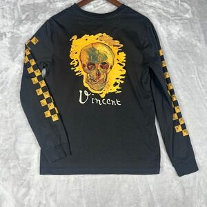 Vans x Van Gogh Museum Skull Long Sleeve T-Shirt Checkerboard small